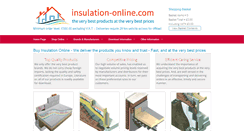 Desktop Screenshot of insulation-online.com